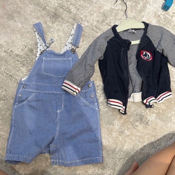 Petit bateau 12 months overalls and jacket - Picture 1 of 8